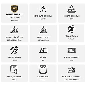 Máy Chạy Bộ Thông Minh Xiaomi KingSmith K15 Cao Cấp Gấp Gọn Linh Hoạt 2 Chế Độ Chạy Kết Nối App Công Suất 918W - Hàng Chính Hãng