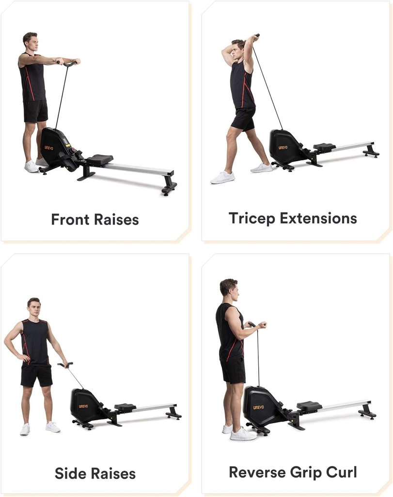 Máy Tập Xô Ngực Tay Xiaomi Urevo Folding Rower Độ Ồn Thấp 35dB Với Thiết Kế Nhỏ Gọn Linh Hoạt, Công Suất Lớn - Hàng Chính Hãng