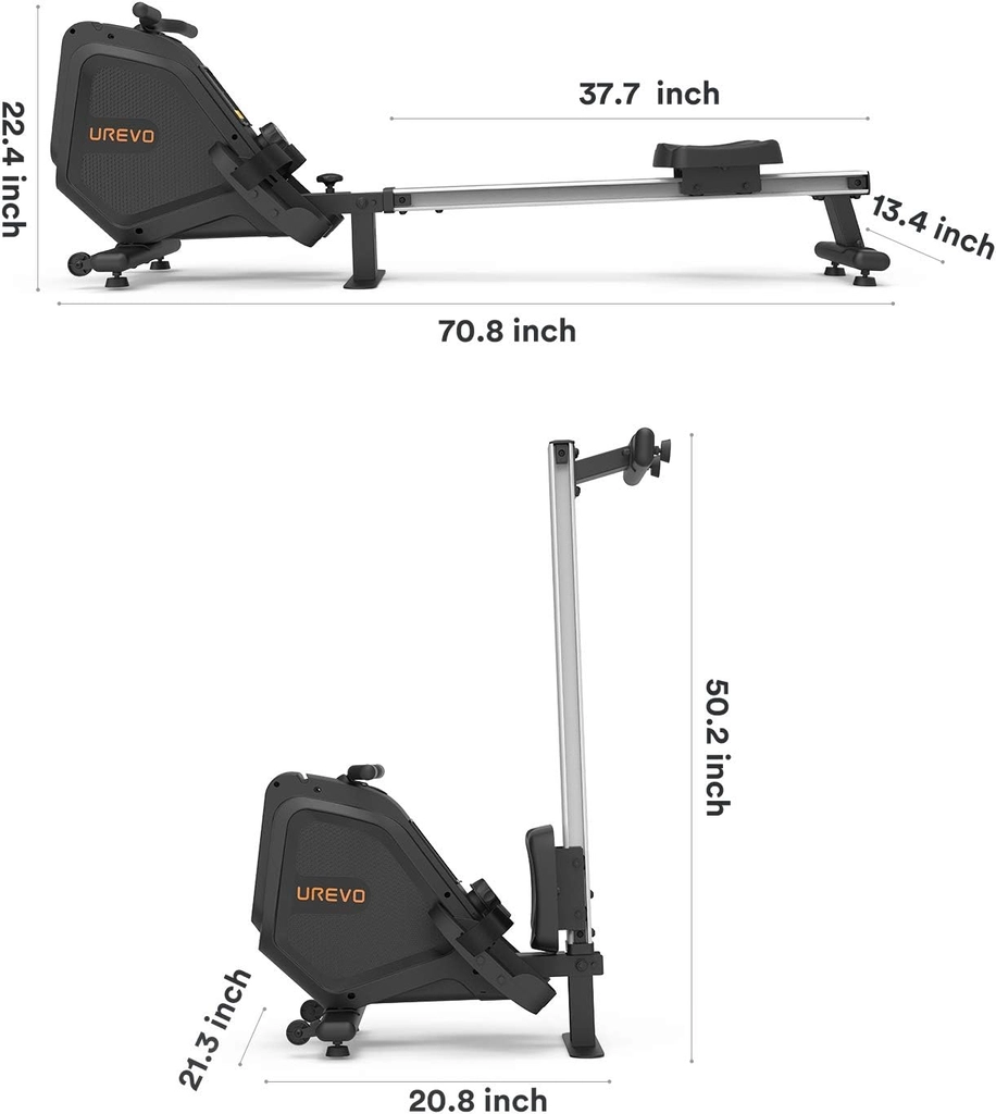 Máy Tập Xô Ngực Tay Xiaomi Urevo Folding Rower Độ Ồn Thấp 35dB Với Thiết Kế Nhỏ Gọn Linh Hoạt, Công Suất Lớn - Hàng Chính Hãng