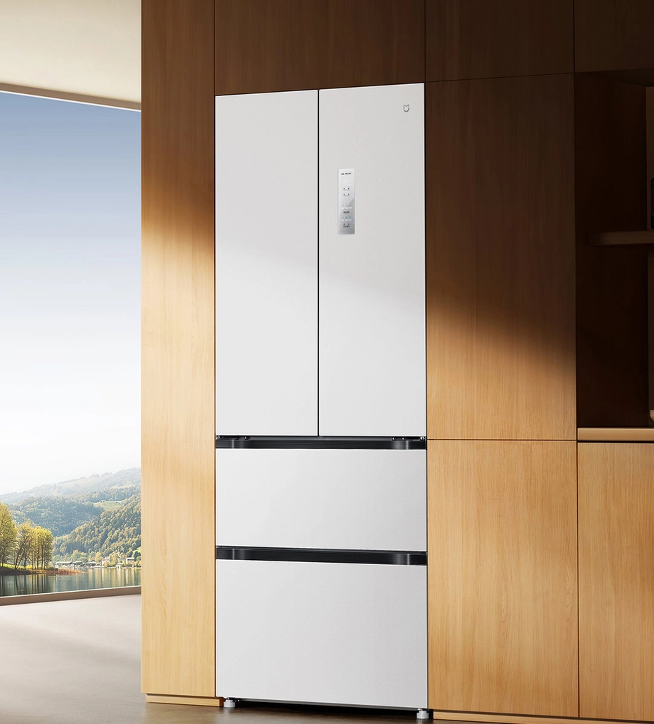 Tủ Lạnh Xiaomi Mijia 439L Mặt Pha Lê Ngăn Đông Mềm, Thiết Kế 4 Cửa