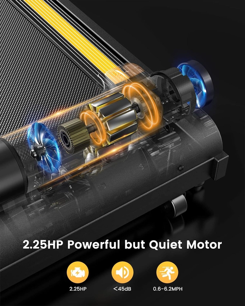 Máy Chạy Bộ Xiaomi Urevo Folding - Độ Ồn Thấp 35dB, Công Suất 1862 W - Hàng Chính Hãng