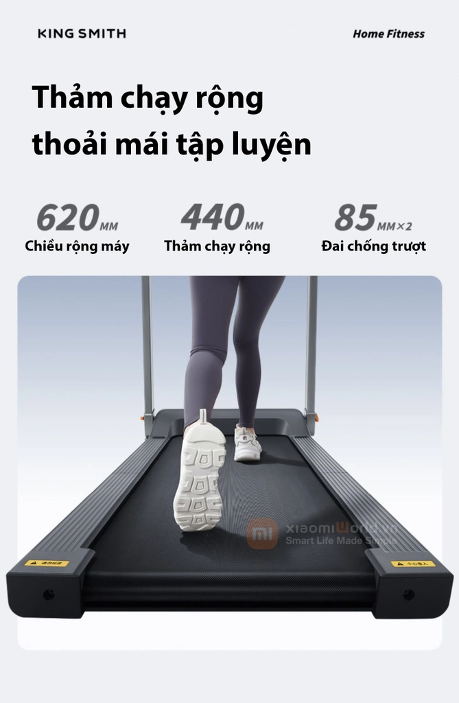 Máy Chạy Bộ Thông Minh Xiaomi KingSmith G1 2023 Tốc Độ Chạy 1-12Kmh - Bản Nhập Khẩu