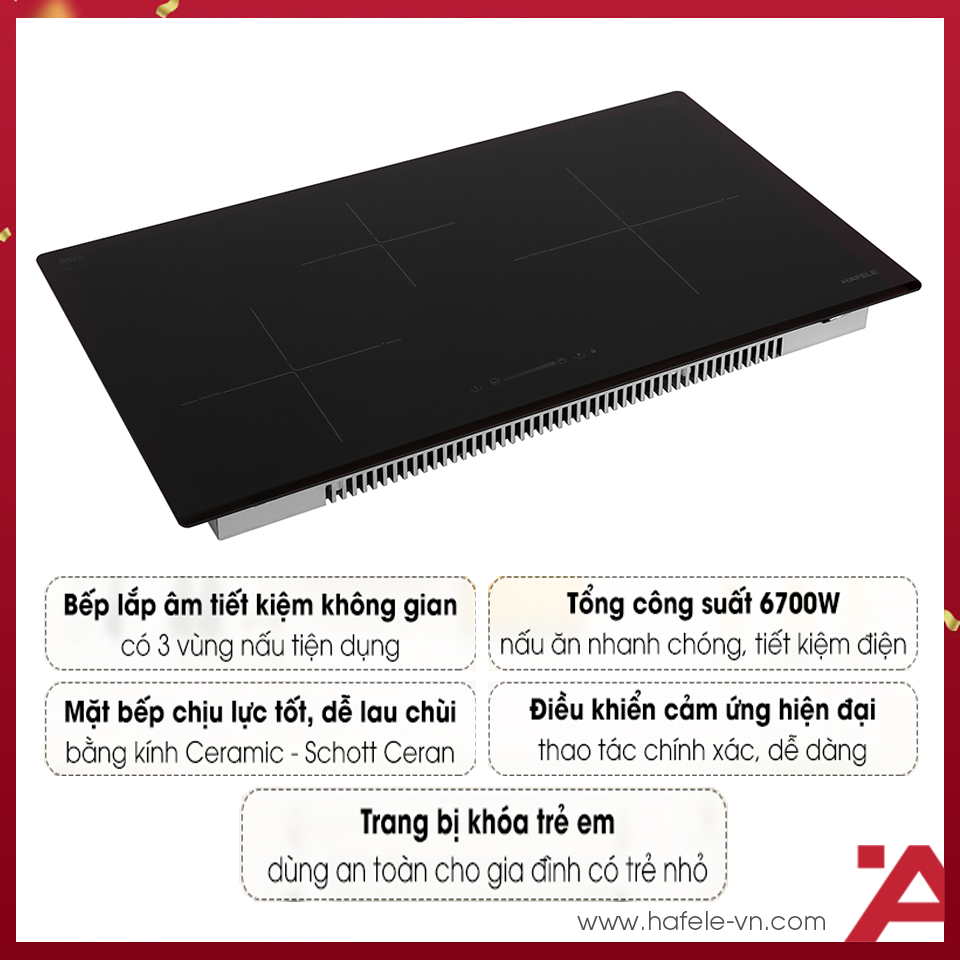 BẾP TỪ 3 VÙNG NẤU HAFELE HC-I773D