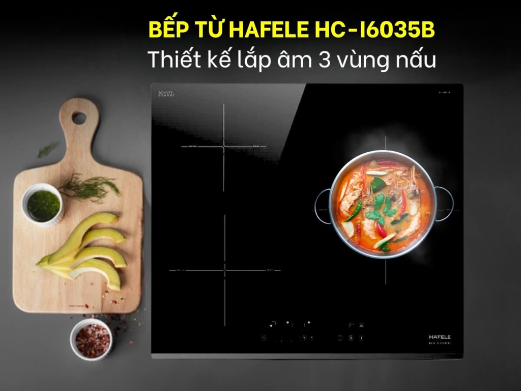 BẾP TỪ 3 VÙNG NẤU HAFELE HC-I6035B