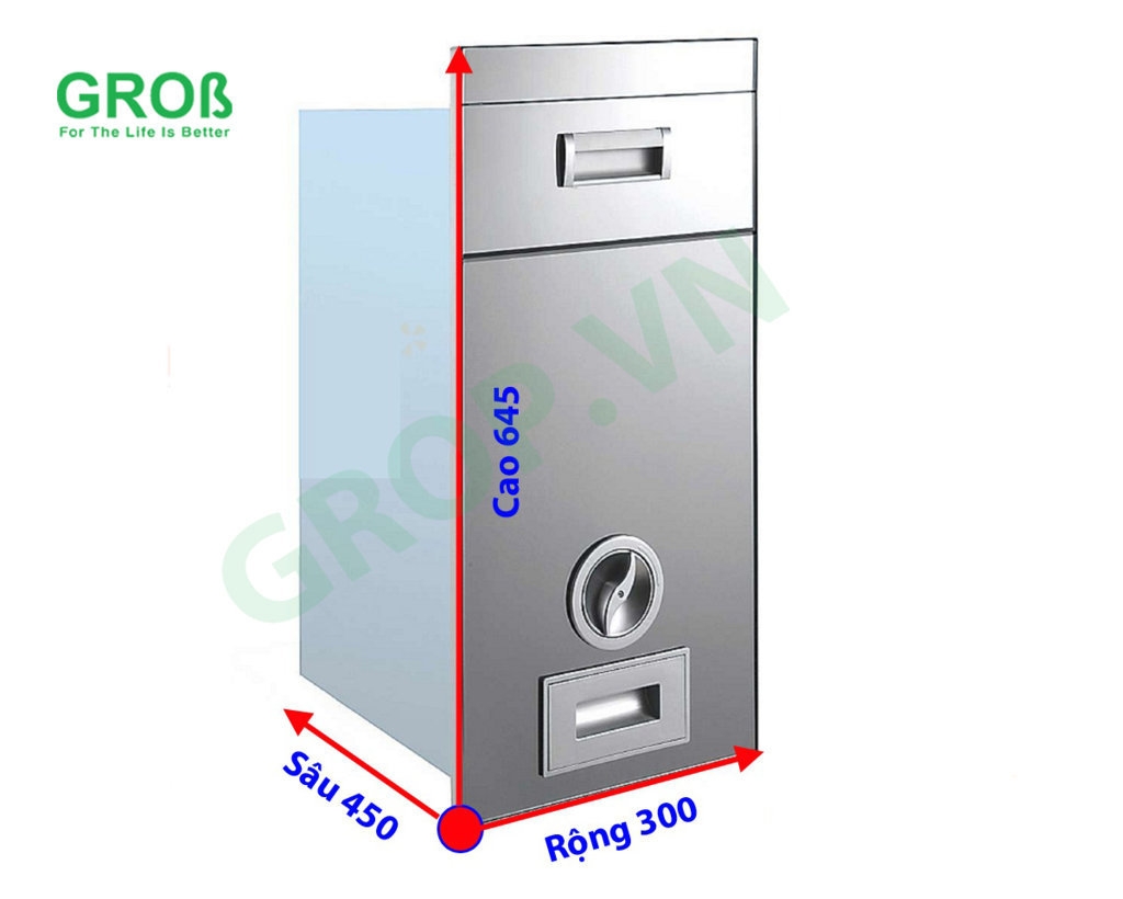 THÙNG GẠO MẶT GƯƠNG GROB