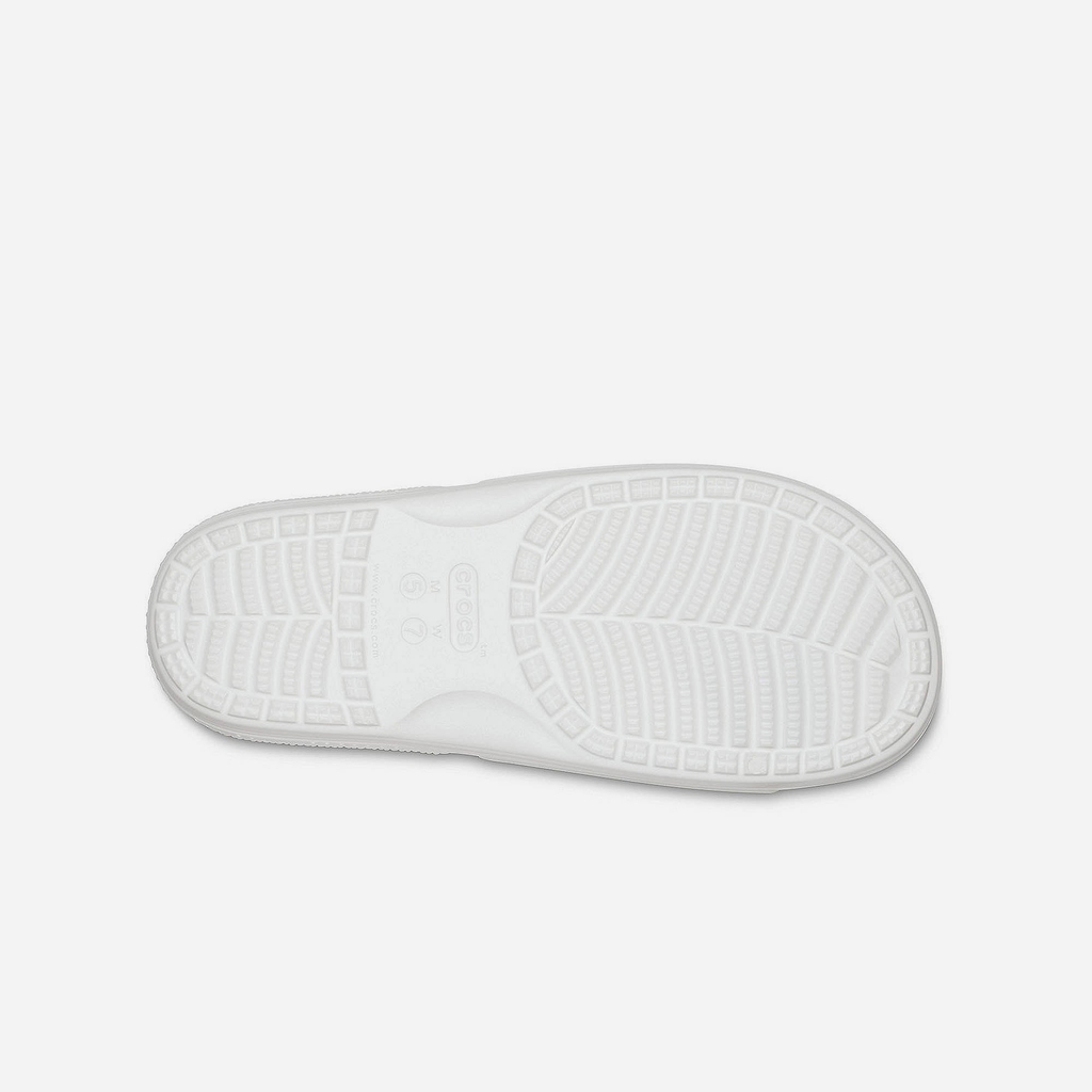 Dép Quai Ngang Unisex Crocs Classic - Trắng