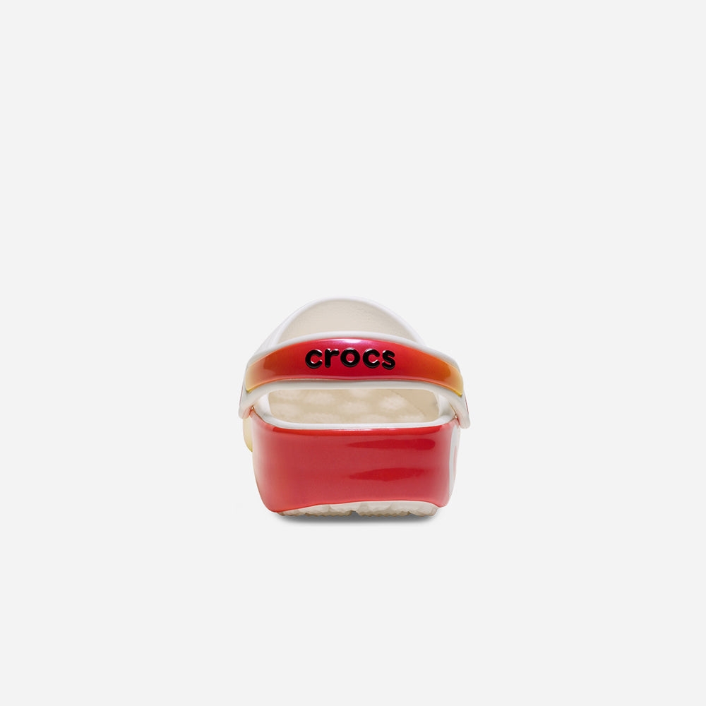 Giày Clog Trẻ Em Crocs Classic Reflector - Trắng