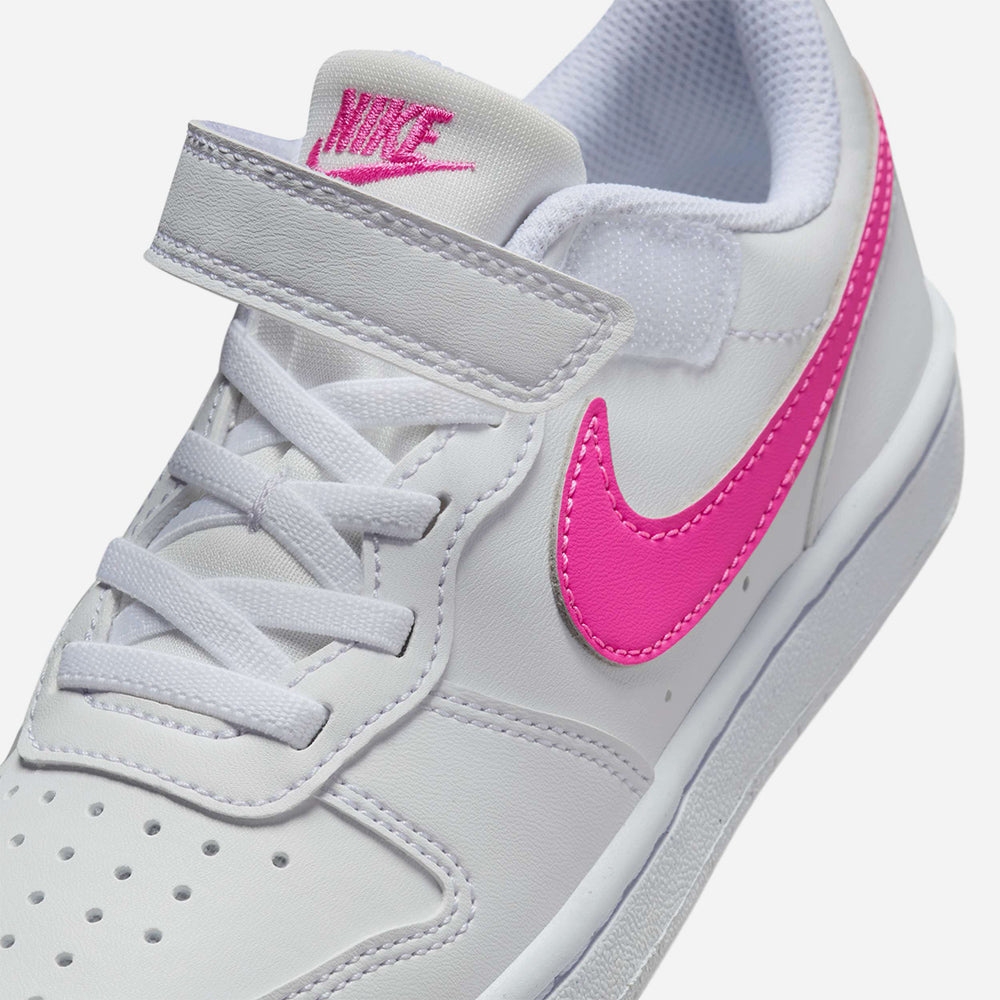 Giày Sneaker Bé Trai Nike Court Borough Low Recraft (Ps) - Trắng