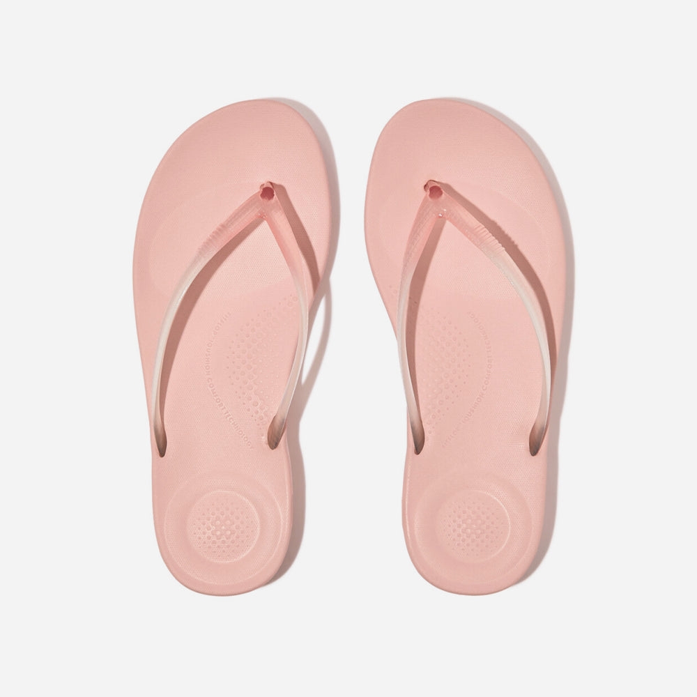 Dép Xỏ Ngón Nữ Fitflop Iqushion Ombre Transparent Ergonomic - Hồng