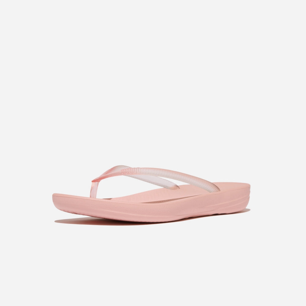 Dép Xỏ Ngón Nữ Fitflop Iqushion Ombre Transparent Ergonomic - Hồng