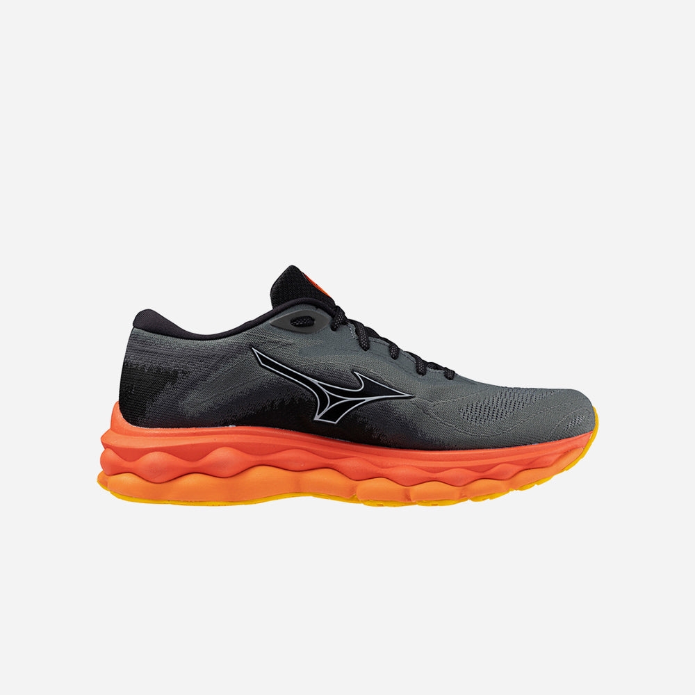 Giày Chạy Bộ Nam Mizuno Wave Sky 7 2E - Đen