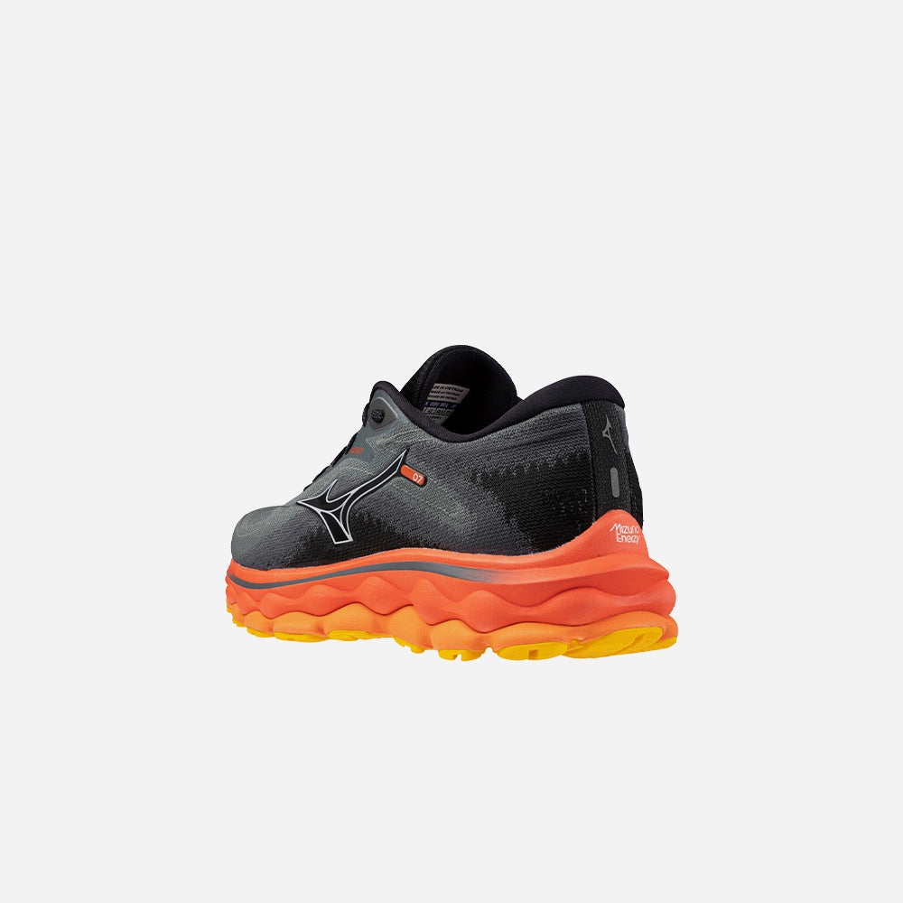 Giày Chạy Bộ Nam Mizuno Wave Sky 7 2E - Đen