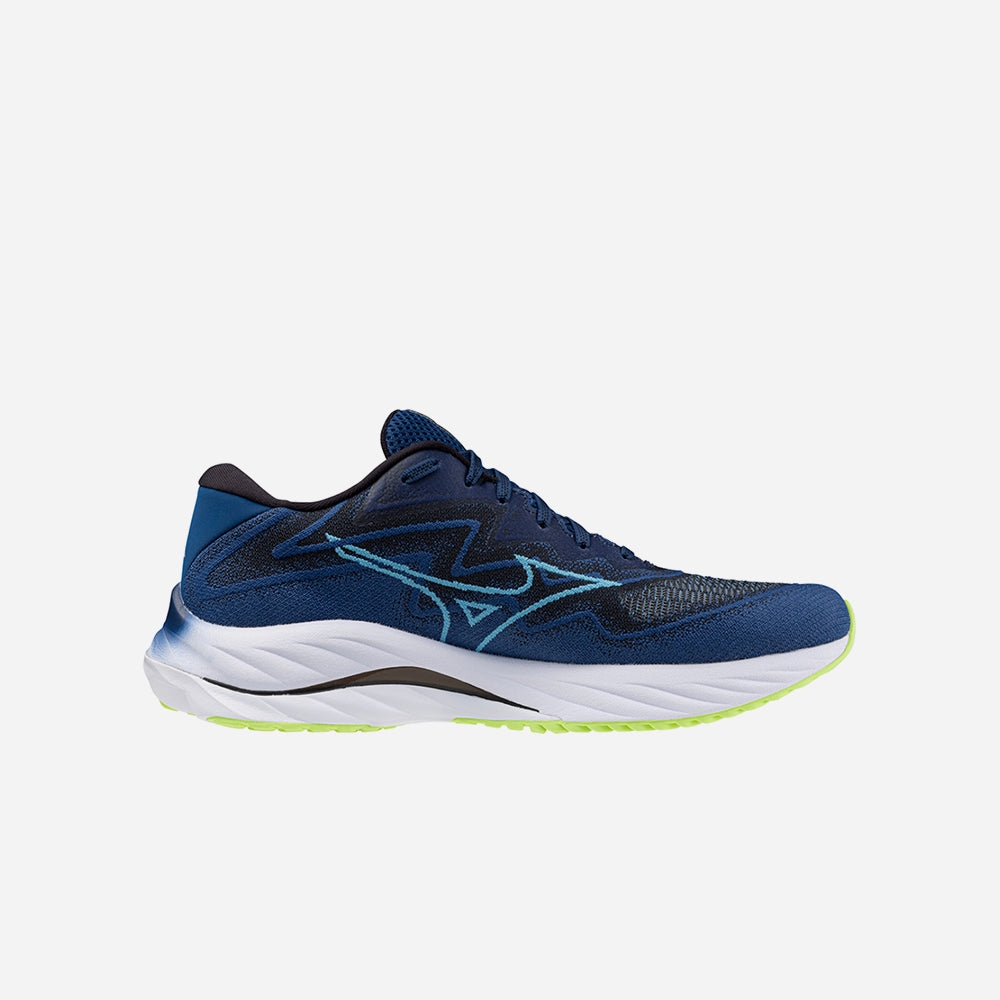 Giày Chạy Bộ Nam Mizuno Wave Rider 27 Ssw 2E - Xanh Navy