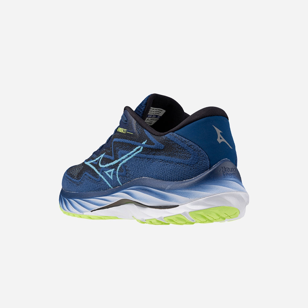 Giày Chạy Bộ Nam Mizuno Wave Rider 27 Ssw 2E - Xanh Navy