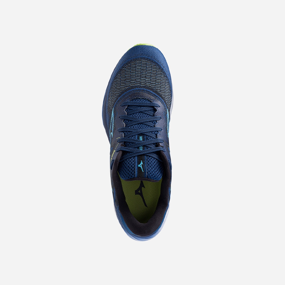 Giày Chạy Bộ Nam Mizuno Wave Rider 27 Ssw 2E - Xanh Navy
