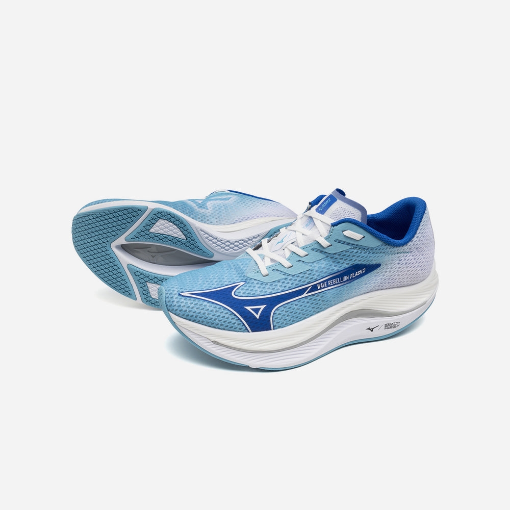 Giày Chạy Bộ Nam Mizuno Wave Rebellion Flash 2 - Xanh Dương