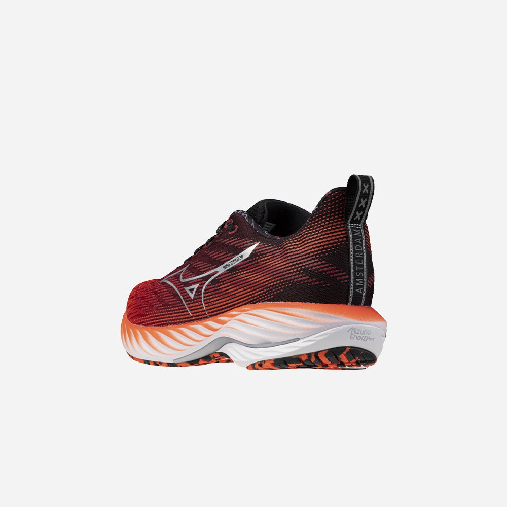 Giày Chạy Bộ Unisex Mizuno Wave Rider 28 Amsterdam - Đỏ