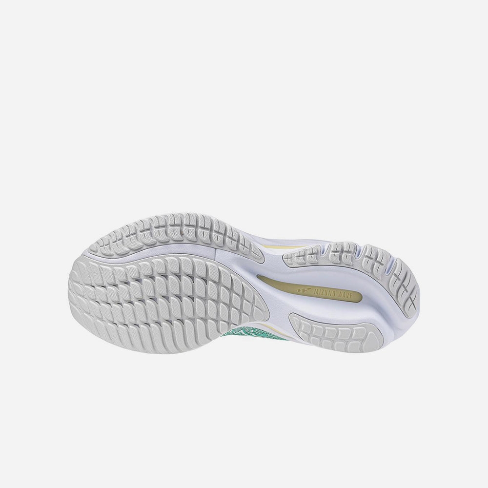 Giày Chạy Bộ Nữ Mizuno Wave Rider 27 D - Xanh Lá