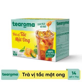 Thùng Trà Tearoma hòa tan vị Tắc mật ong hộp 196g (14 gói x 14g) - Thùng 24 Hộp