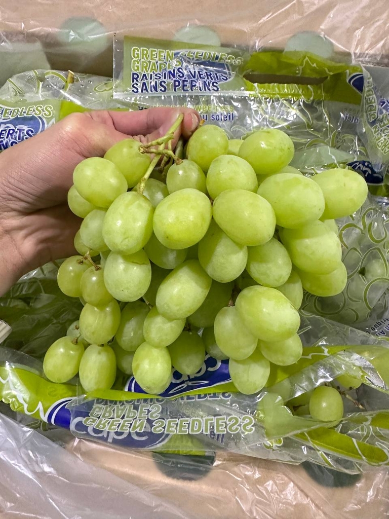 [Hoả tốc HCM] CPG Fresh - Nho xanh Sweet Globe Nam Phi Thùng 4.5kg