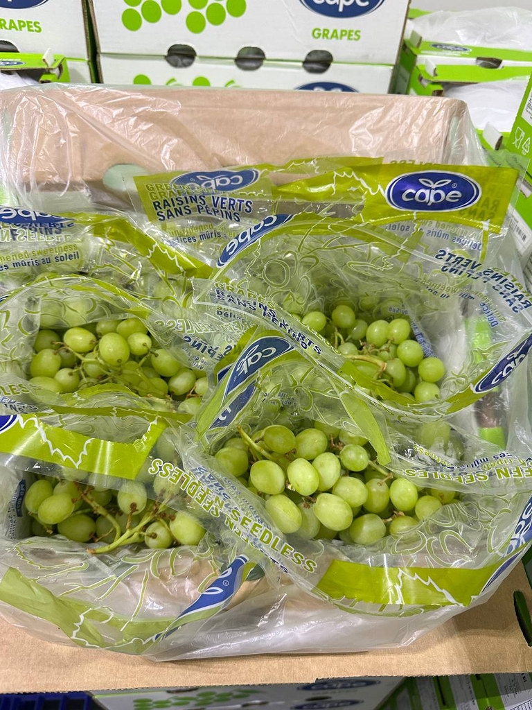 [Hoả tốc HCM] CPG Fresh - Nho xanh Sweet Globe Nam Phi Thùng 4.5kg