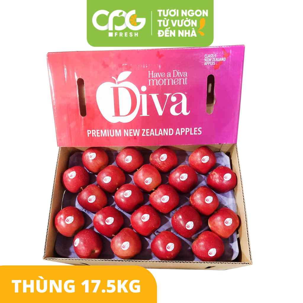 Táo Diva New Zealand (Thùng 17.5kg)