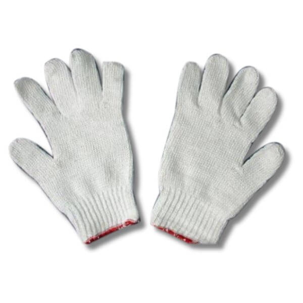 Găng tay bảo hộ sợi len màu kem