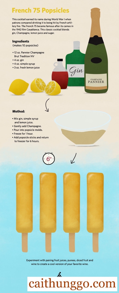 French 75 Popsicles