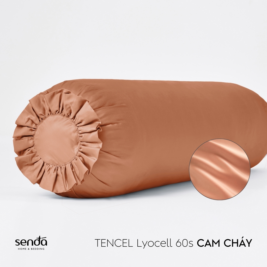 Vỏ gối ôm Lụa Tencel trơn màu 2
