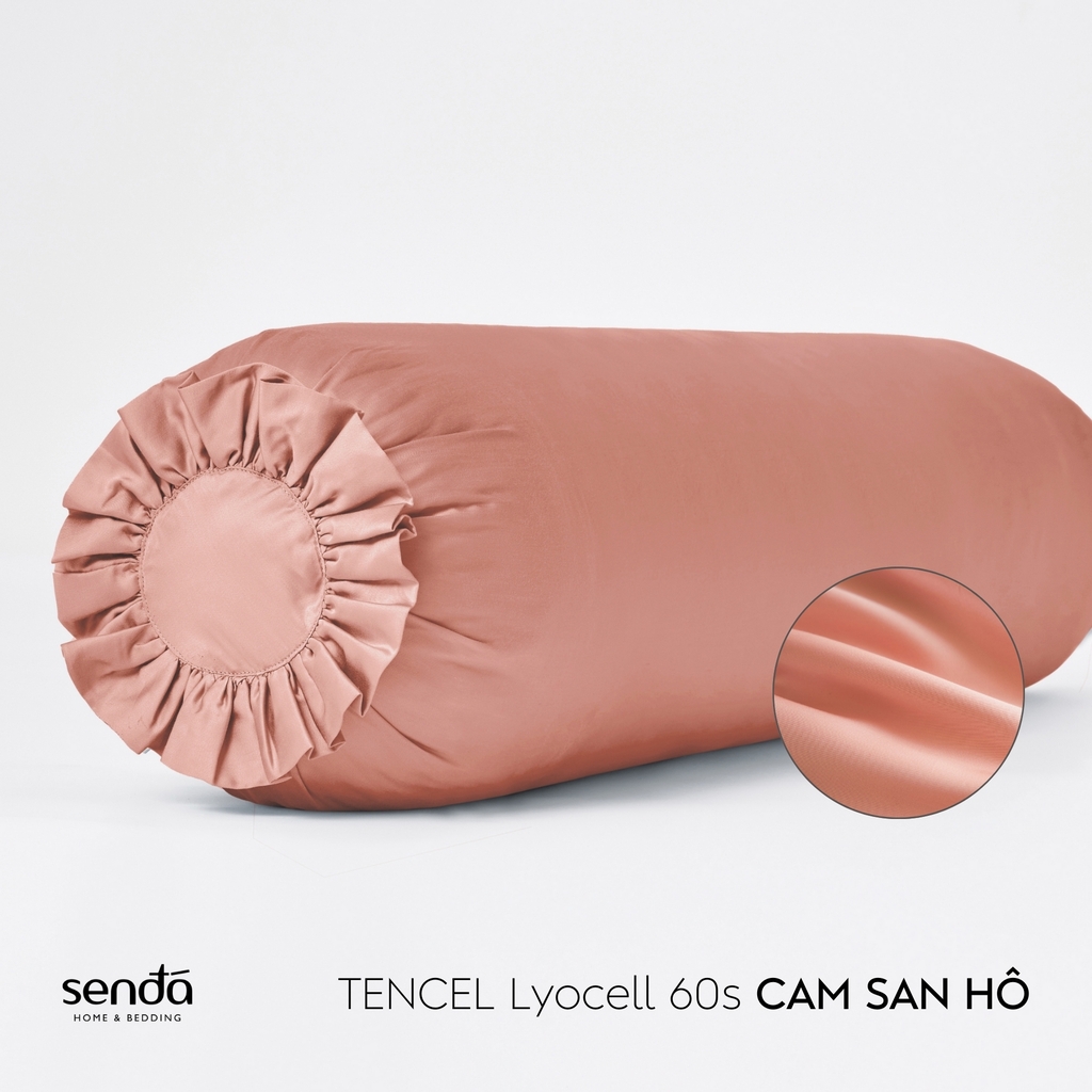 Vỏ gối ôm Lụa Tencel trơn màu 2