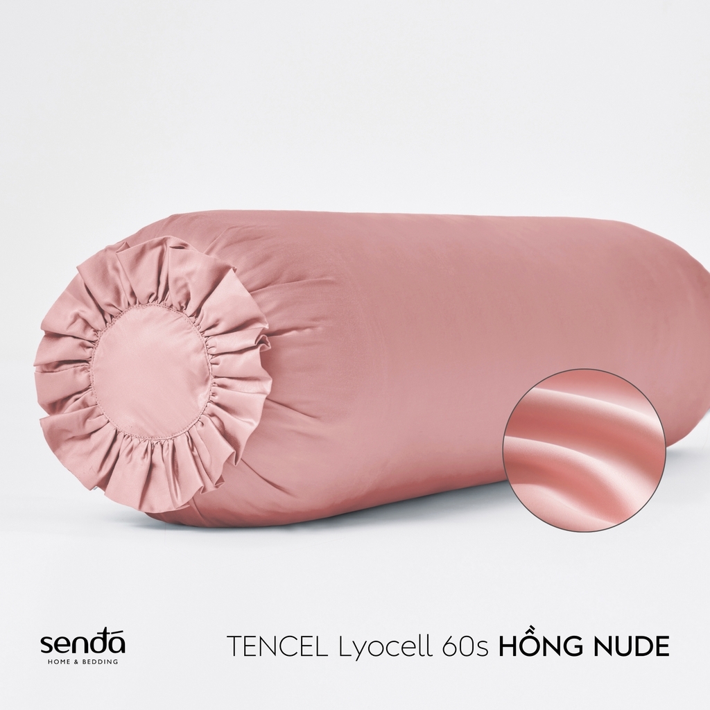 Vỏ gối ôm Lụa Tencel trơn màu 4