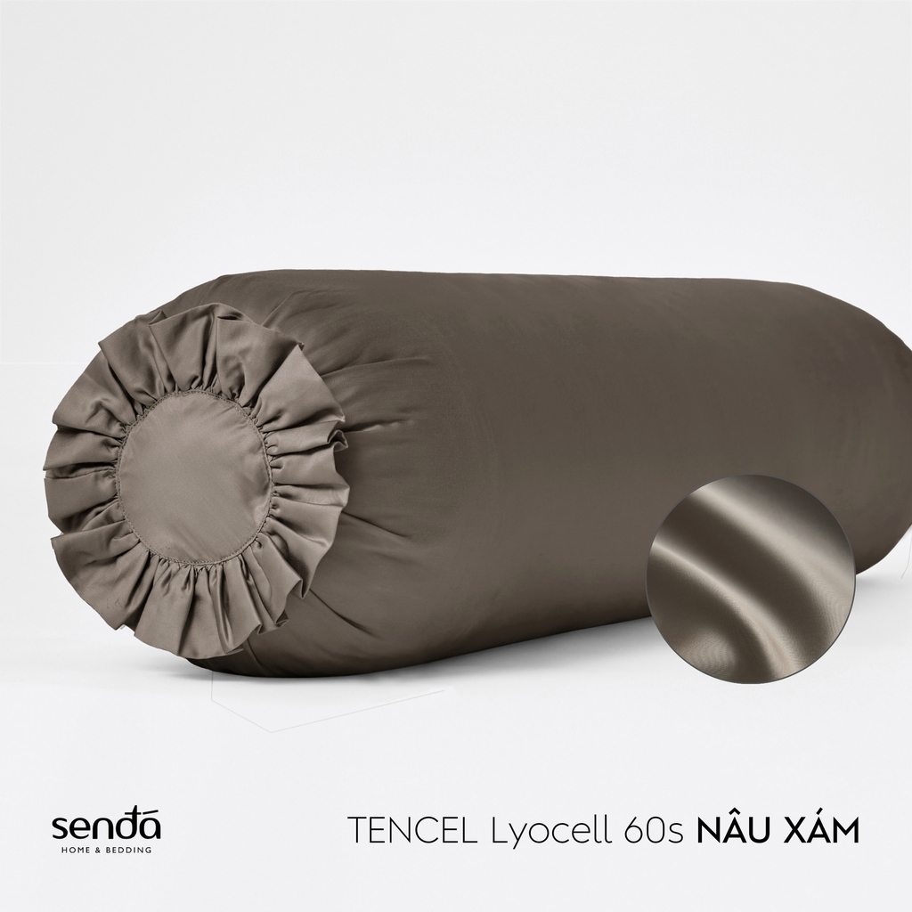 Vỏ gối ôm Lụa Tencel trơn màu 2