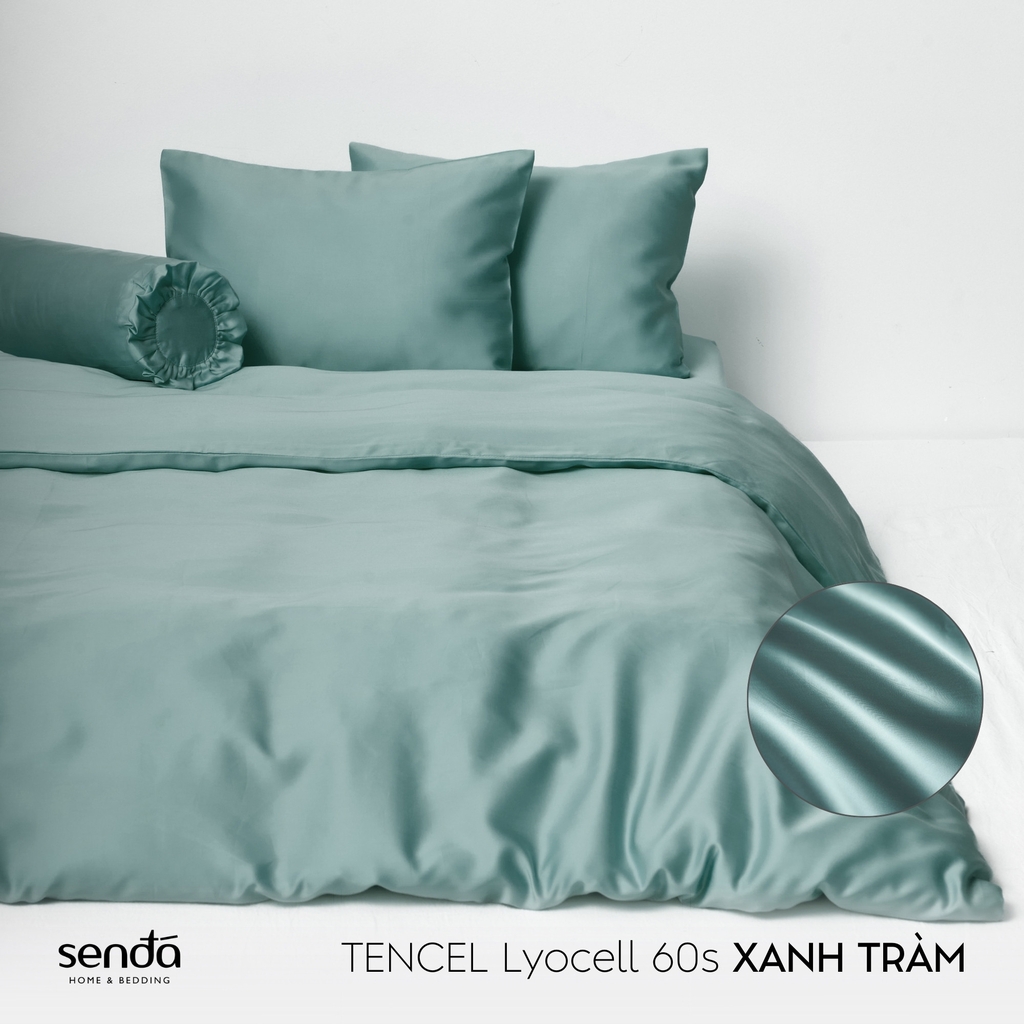 Bộ 5 món chăn ga gối Lụa Tencel trơn màu