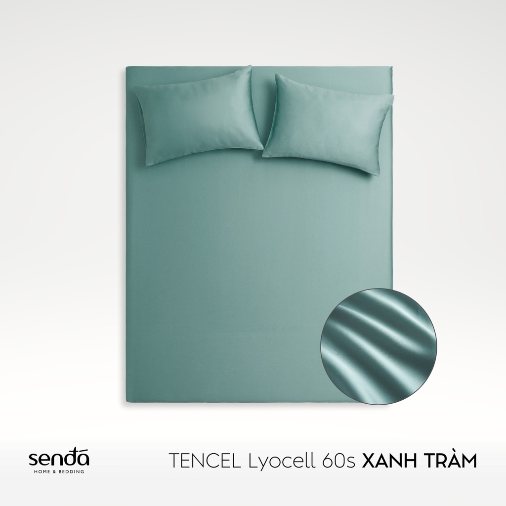 Bộ ga gối 3 món Lụa Tencel trơn màu