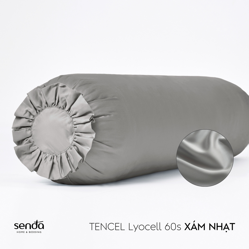 Vỏ gối ôm Lụa Tencel trơn màu 5