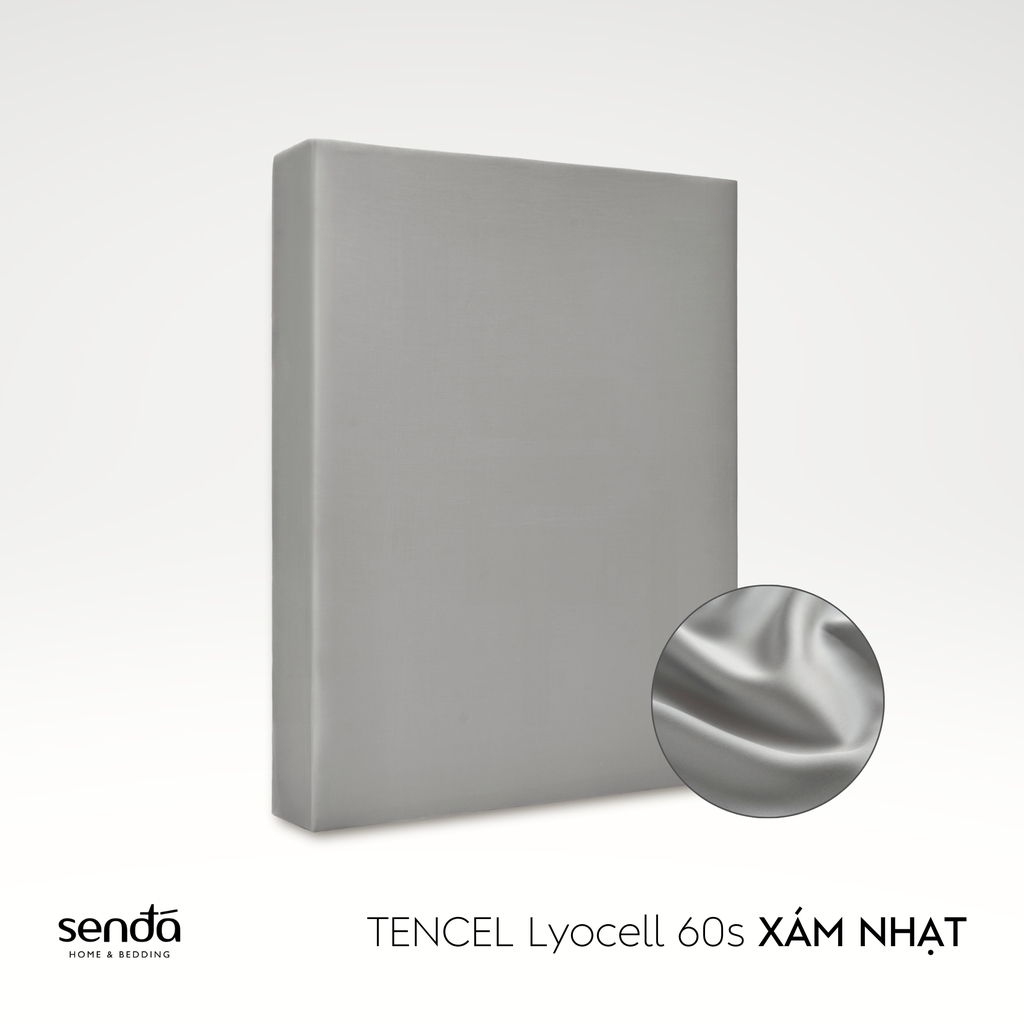 Ga giường Lụa Tencel trơn màu 4