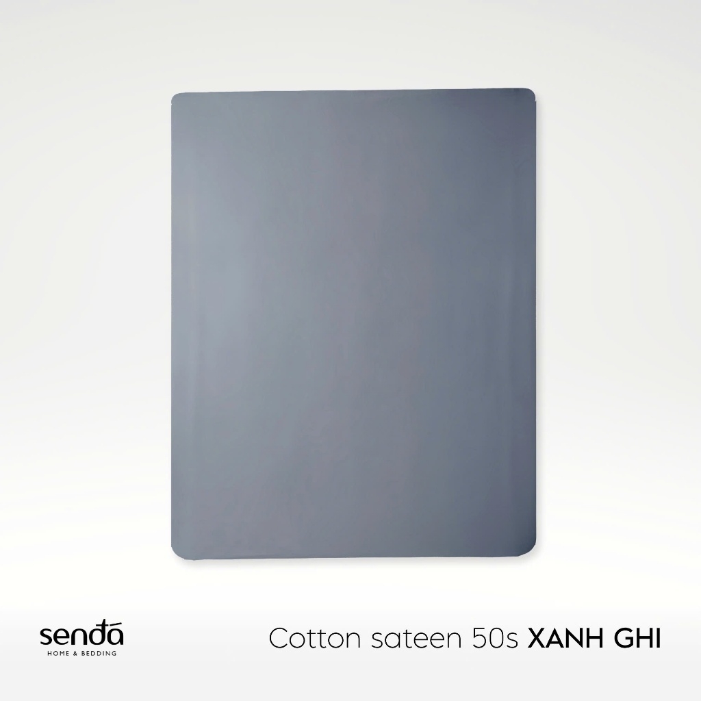 Ga giường Cotton Sateen 50S trơn màu