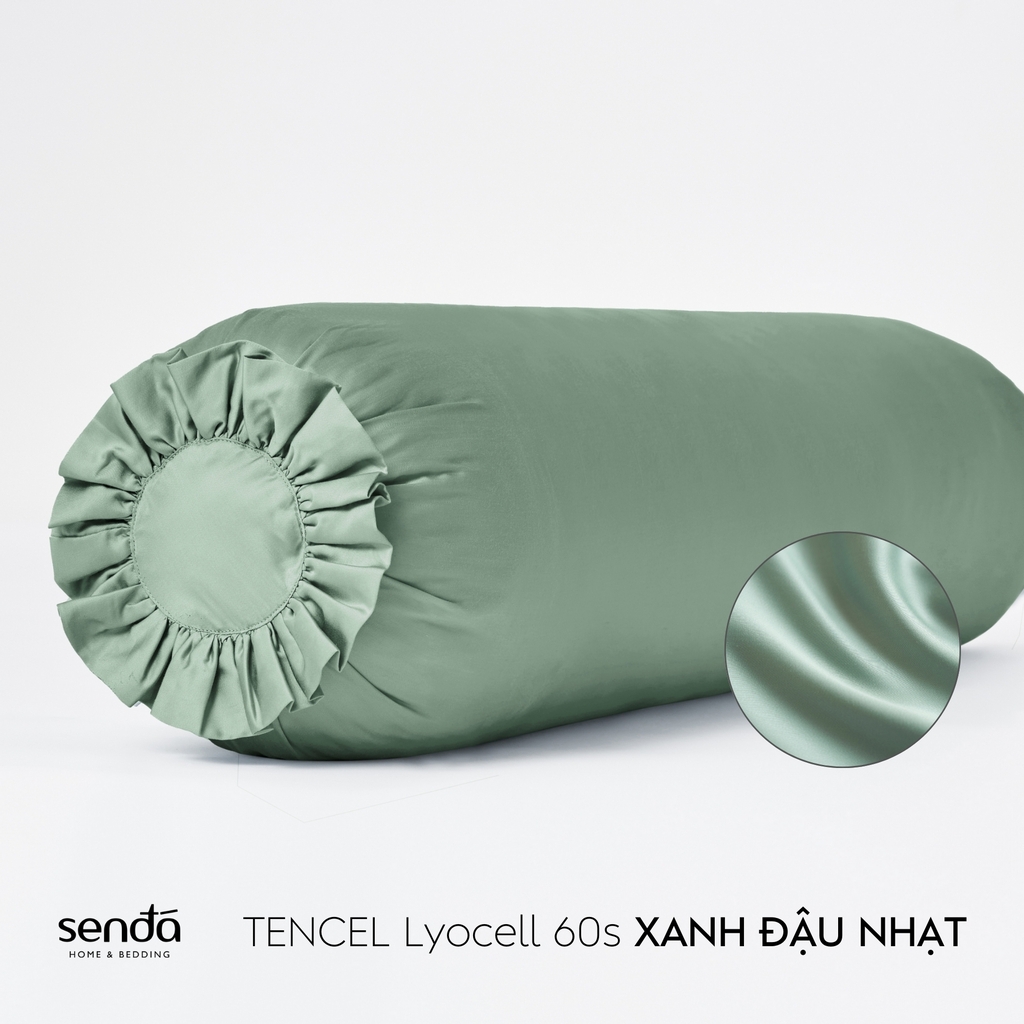 Vỏ gối ôm Lụa Tencel trơn màu 3