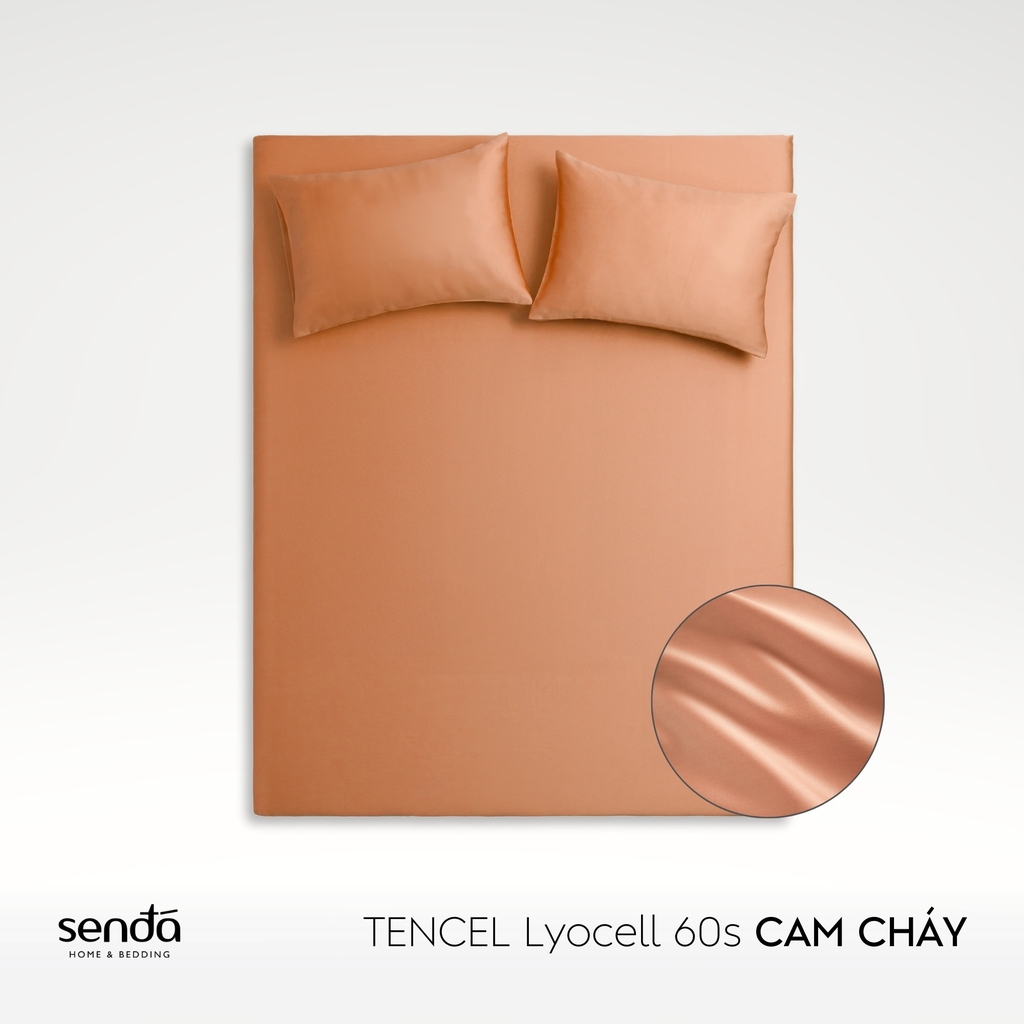 Bộ ga gối 3 món Lụa Tencel trơn màu