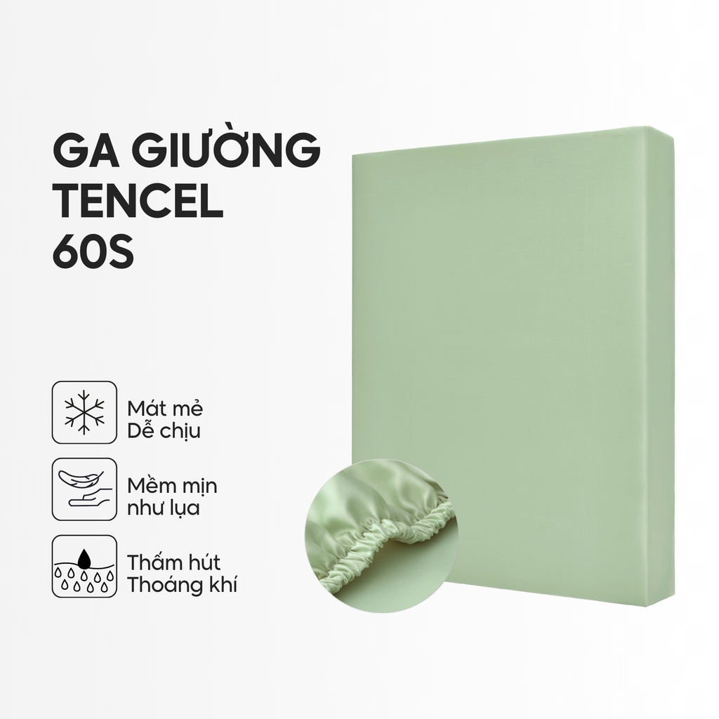 Ga giường Lụa Tencel trơn màu