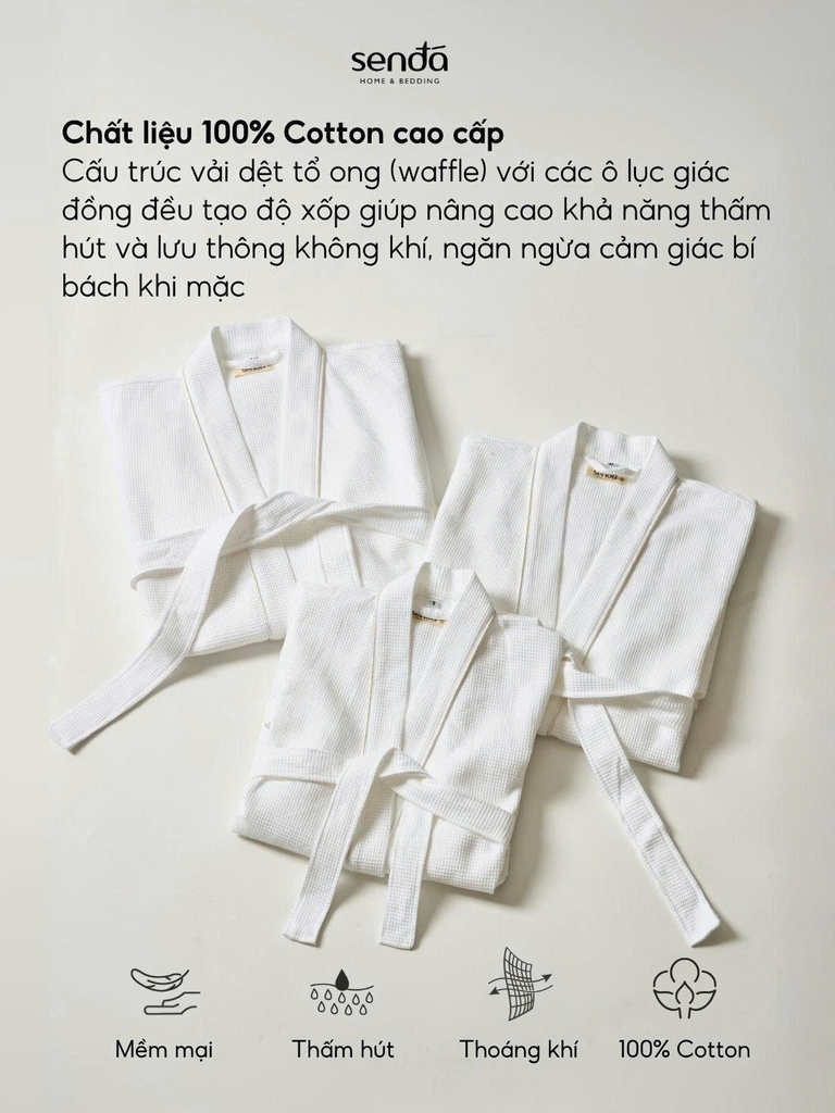 Áo choàng tắm khách sạn Cotton