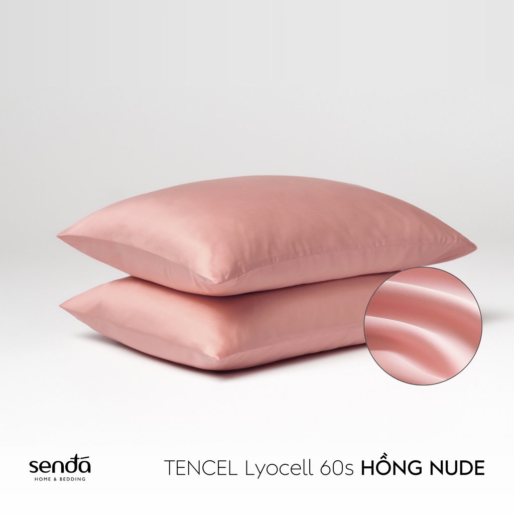 Vỏ gối nằm Lụa Tencel trơn màu