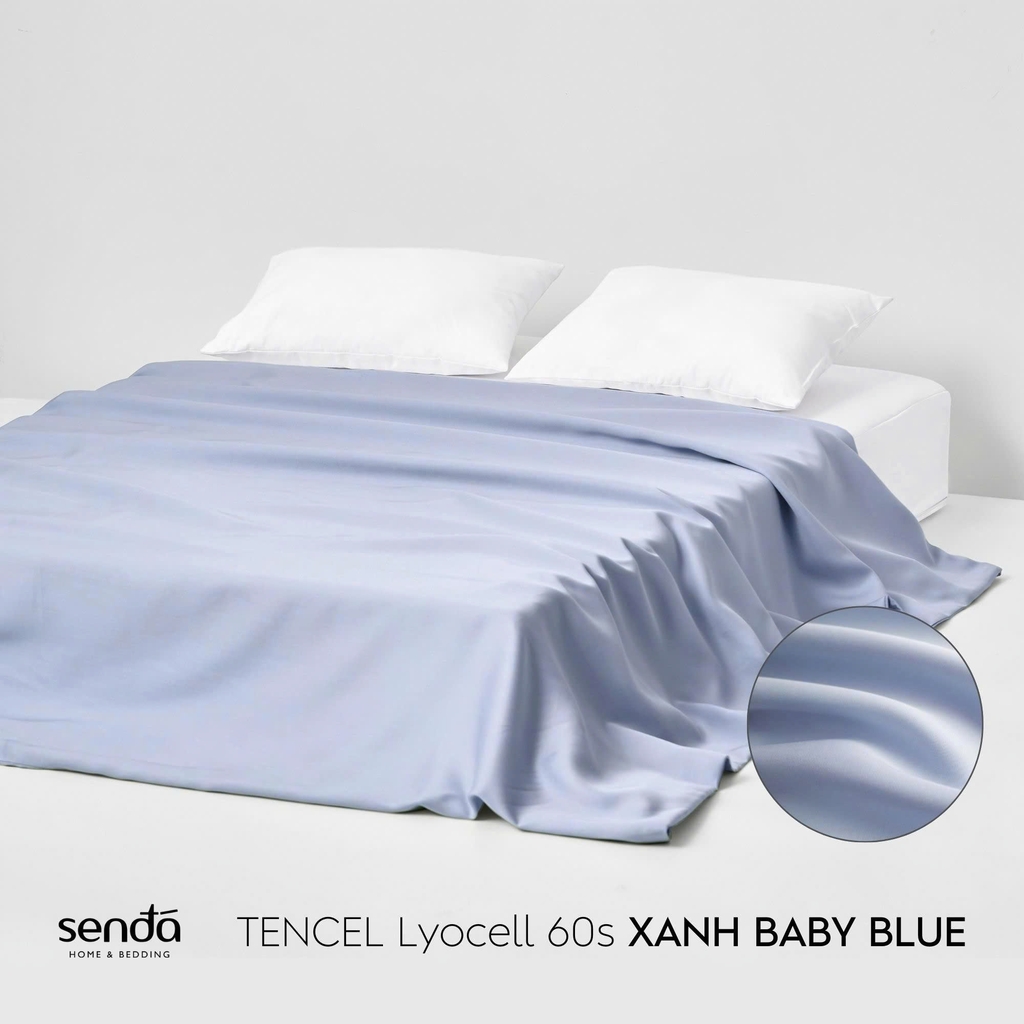 Vỏ chăn bông Lụa Tencel trơn màu 1