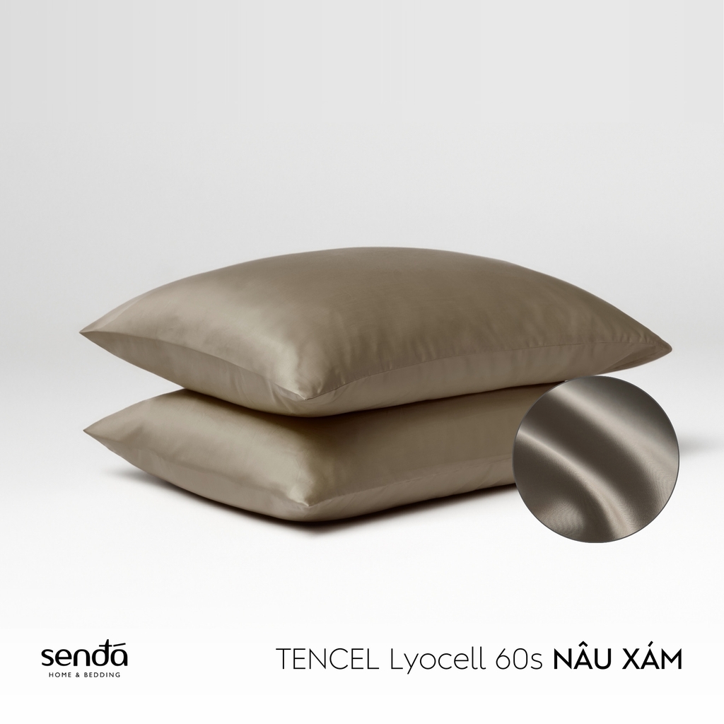 Vỏ gối nằm Lụa Tencel trơn màu