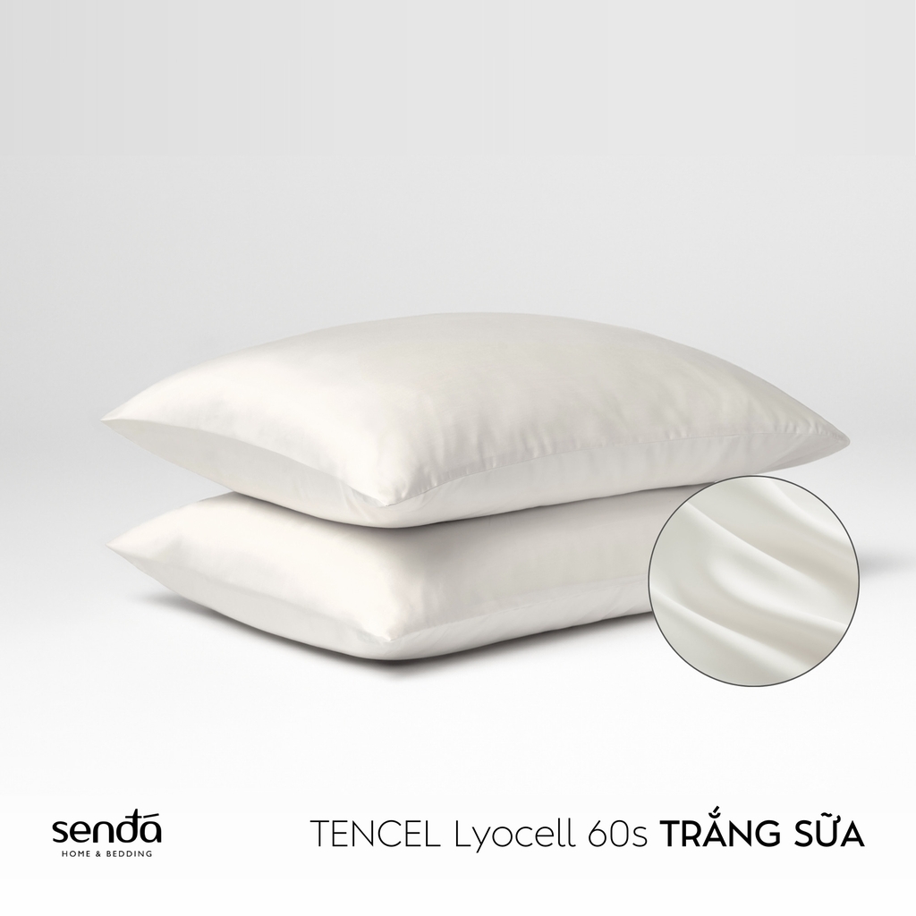 Vỏ gối nằm Lụa Tencel trơn màu