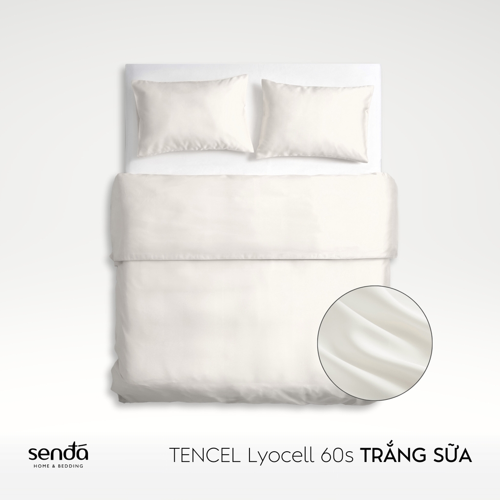 Bộ chăn gối 3 món Lụa Tencel trơn màu 2