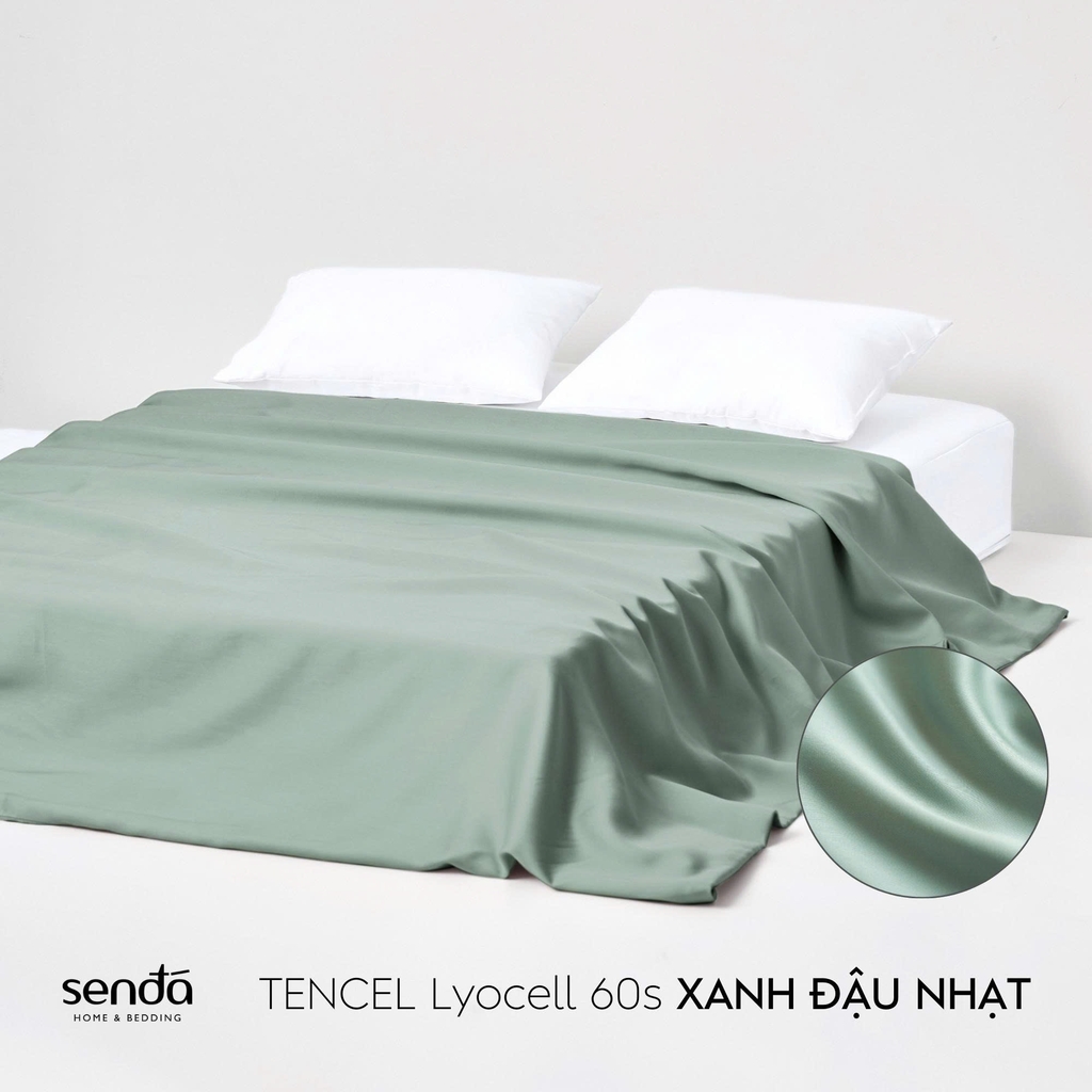 Vỏ chăn bông Lụa Tencel trơn màu 3