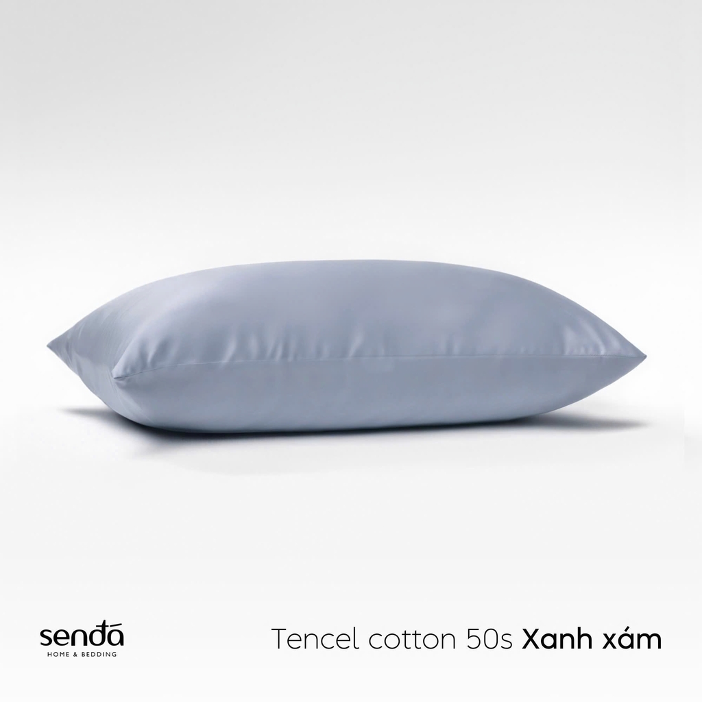 Vỏ gối nằm Tencel Cotton họa tiết trơn màu