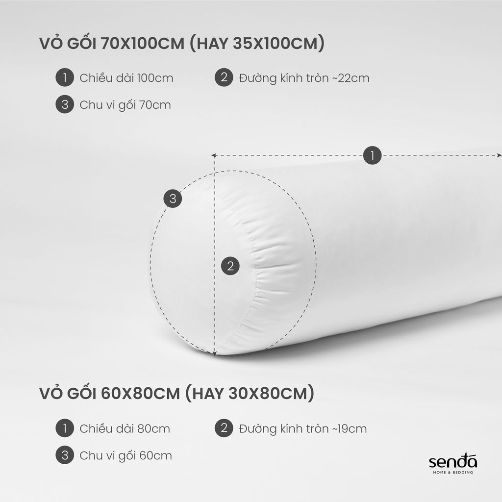 Ruột gối ôm gòn bi 3D Polyester cao cấp siêu bền, đàn hồi, không xẹp lún