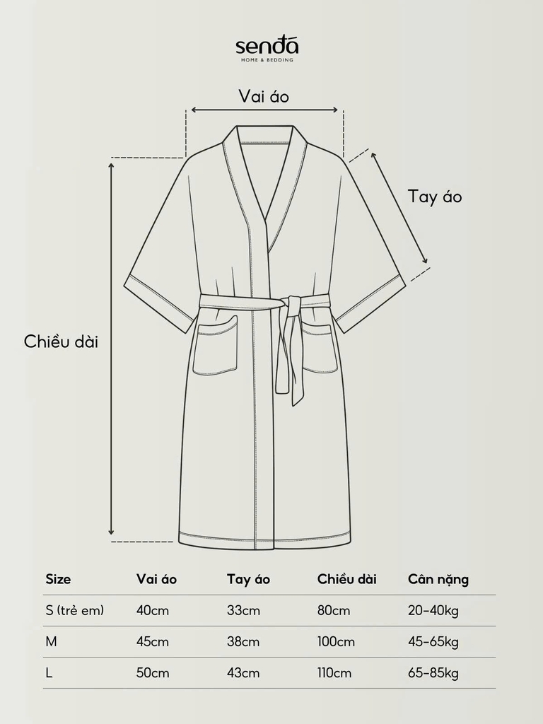 Áo choàng tắm khách sạn Cotton